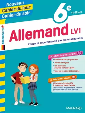 Couverture du produit · 6E ALLEMAND CAHIER DU JOUR CAHIER DU SOI