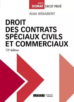 Couverture du produit · Droit des contrats spéciaux civils et commerciaux (2019)
