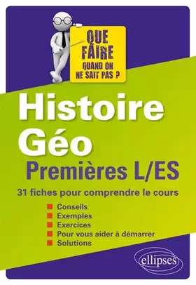 Couverture du produit · Histoire-géographie 1ere L et ES