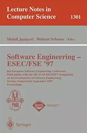 Couverture du produit · Software Engineering - ESEC-FSE '97: 6th European Software Engineering Conference Held Jointly with the 5th ACM SIGSOFT Symposi