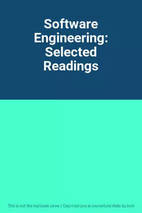 Couverture du produit · Software Engineering: Selected Readings