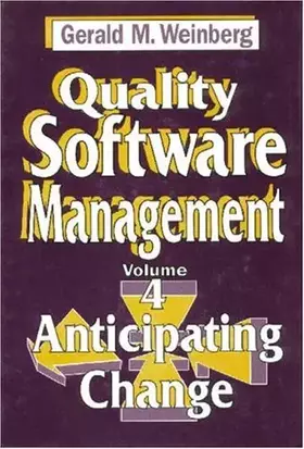 Couverture du produit · Quality Software Management: Anticipating Change