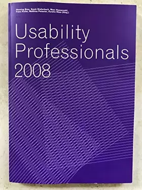 Couverture du produit · Usability Professionals 2008.: Berichtband des sechsten Workshops des German Chapters der Usability Professionals Association e