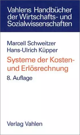 Couverture du produit · Systeme der Kosten- und Erlösrechnung