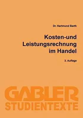 Couverture du produit · Kosten- und Leistungsrechnung im Handel (Gabler-Studientexte)