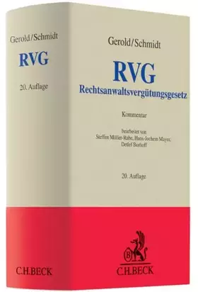 Couverture du produit · Rechtsanwaltsvergütungsgesetz (Grauer Kommentar)