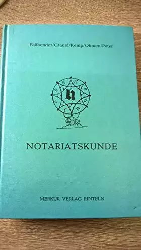 Couverture du produit · Notariatskunde