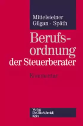 Couverture du produit · Berufsordnung der Steuerberater. Kommentar