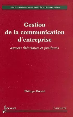 Couverture du produit · Gestion de la communication d'entreprise : aspects théoriques et pratiques