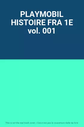 Couverture du produit · PLAYMOBIL HISTOIRE FRA 1E vol. 001