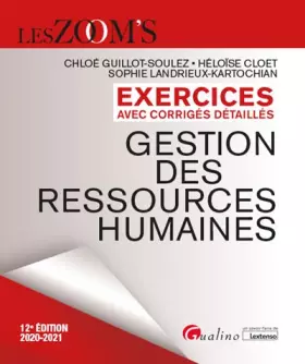 Couverture du produit · Exercices avec corrigés détaillés - Gestion des ressources humaines: 54 exercices avec des corrigés détaillés (2020-2021)