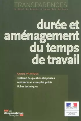 Couverture du produit · Durée et aménagement du temps de travail