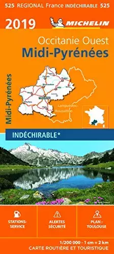 Couverture du produit · Carte Midi-Pyrénées Michelin 2019