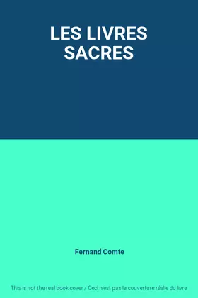 Couverture du produit · LES LIVRES SACRES