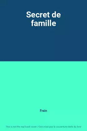 Couverture du produit · Secret de famille