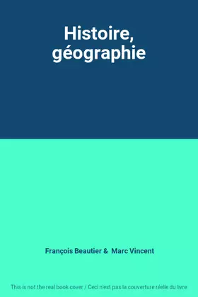 Couverture du produit · Histoire, géographie