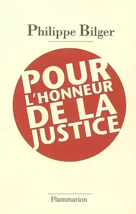 Couverture du produit · Pour l'honneur de la justice