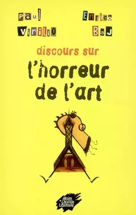 Couverture du produit · Discours sur l'horreur de l'art