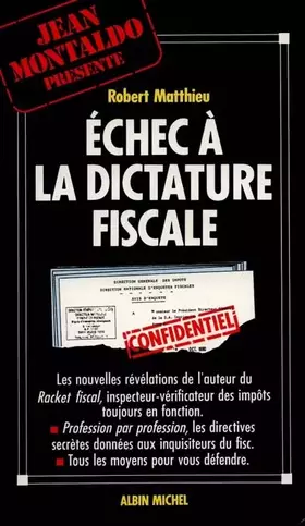 Couverture du produit · Echec à la dictature fiscale