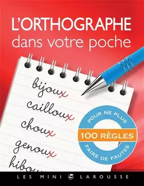 Couverture du produit · L'orthographe dans votre poche