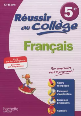 Couverture du produit · Réussir au collège - Français 5e