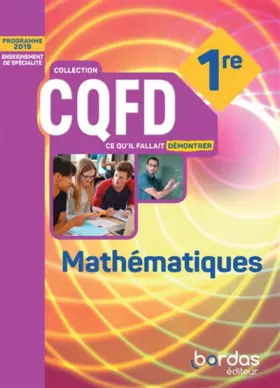 Couverture du produit · CQFD - Mathématiques 1re