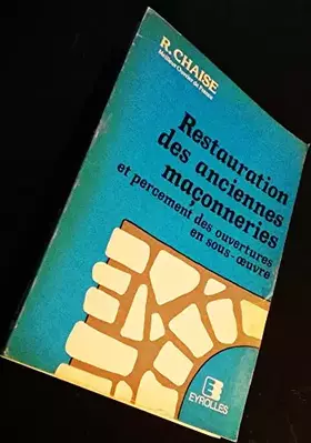 Couverture du produit · Restauration des anciennes maconneries