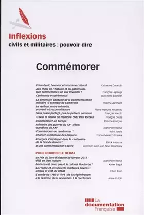 Couverture du produit · Inflexions, n° 25 : Commémorer