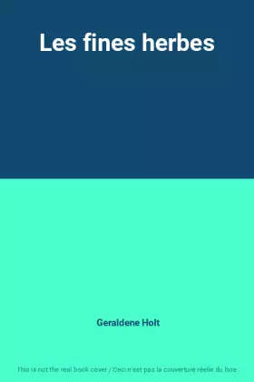 Couverture du produit · Les fines herbes