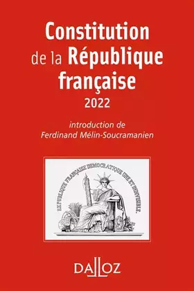 Couverture du produit · Constitution de la République française - 19e ed.