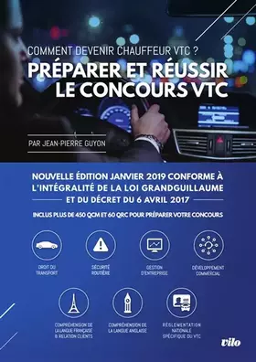 Couverture du produit · Préparer et réussir le concours VTC 2019 : Comment devenir chauffeur VTC ?