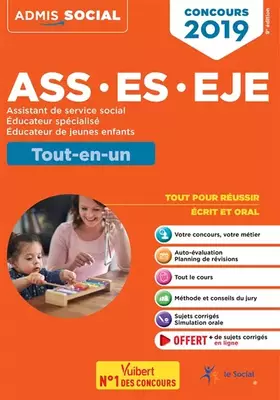 Couverture du produit · Concours ASS, ES, EJE - Tout-en-un: Concours 2019