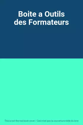 Couverture du produit · Boite a Outils des Formateurs