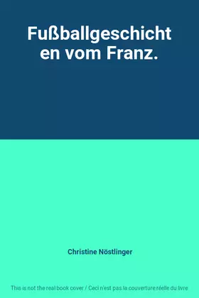 Couverture du produit · Fußballgeschichten vom Franz.