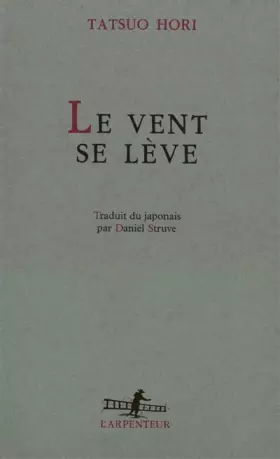 Couverture du produit · Le vent se lève