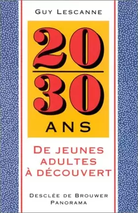 Couverture du produit · 20/30 ans : De jeunes adultes à découvert