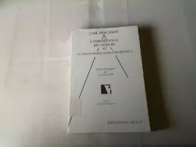 Couverture du produit · L'importance du démon et autres choses sans importance