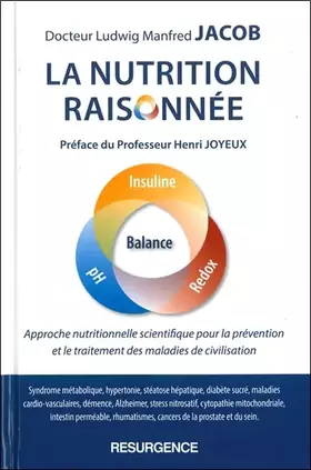 Couverture du produit · La nutrition raisonnée - Approche nutritionnelle scientifique pour la prévention et le traitement des maladies de civilisation