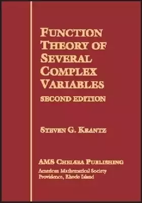 Couverture du produit · Function Theory of Several Complex Variables (AMS Chelsea Publishing)
