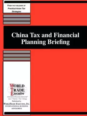 Couverture du produit · China Tax and Financial Planning Briefing