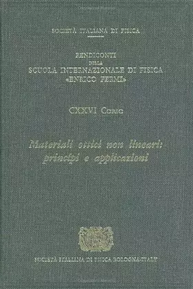 Couverture du produit · Nonlinear Optical Materials: Principles and Applications: Vol 126