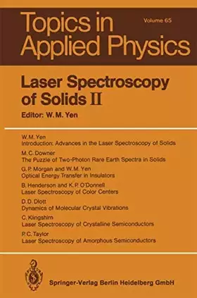 Couverture du produit · Laser Spectroscopy of Solids II (Topics in Applied Physics, 65, Band 65)