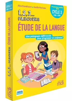 Couverture du produit · 1, 2, 3 Parcours...Étude de la langue CM
