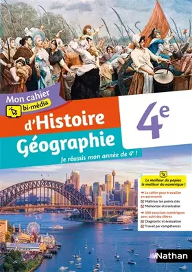 Couverture du produit · Mon cahier bi-média d'Histoire-Géographie 4e