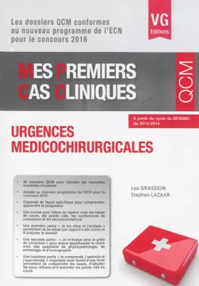 Couverture du produit · Urgences médicochirurgicales