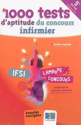Couverture du produit · 1000 tests d'aptitude du concours infirmier : Tome 2