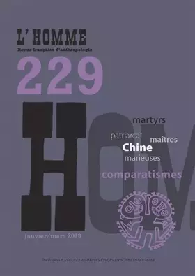 Couverture du produit · L'Homme, n°229 - Varia