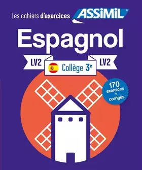 Couverture du produit · Cahier d'Exercices Espagnol Collège | Niveau 3ème | Assimil