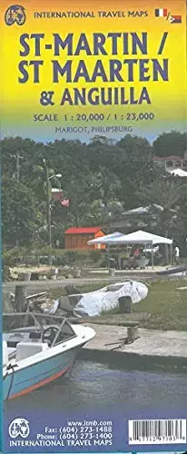 Couverture du produit · St. Martin/St. Maarten & Anguilla Travel Reference Map