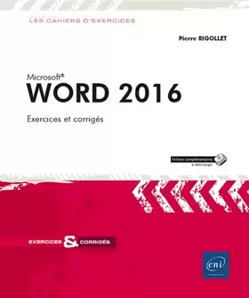 Couverture du produit · Word 2016